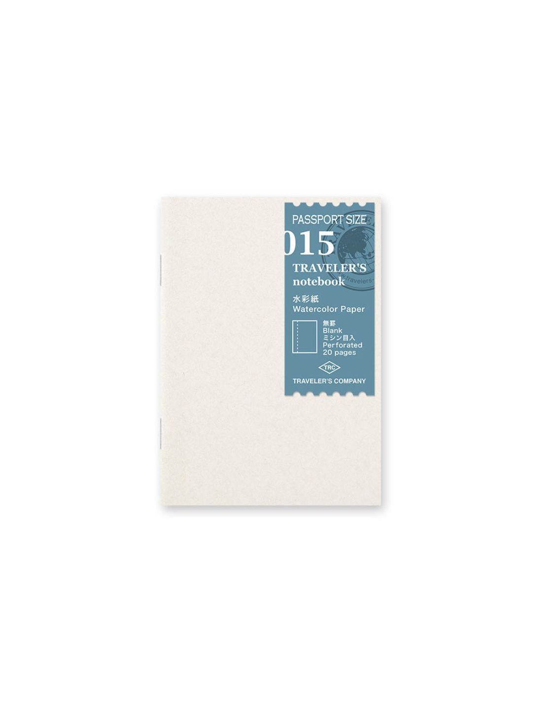 TRAVELER'S notebook 015 - carnet papier aquarelle (passport size) - TN Passport size - Uni - 4902805144063