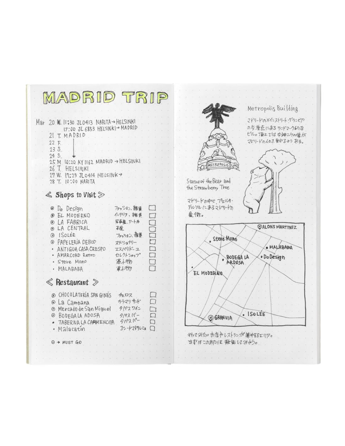 TRAVELER'S notebook 026 - carnet pages pointillées (regular size) - TN Regular size - Pointillé - 4902805144001