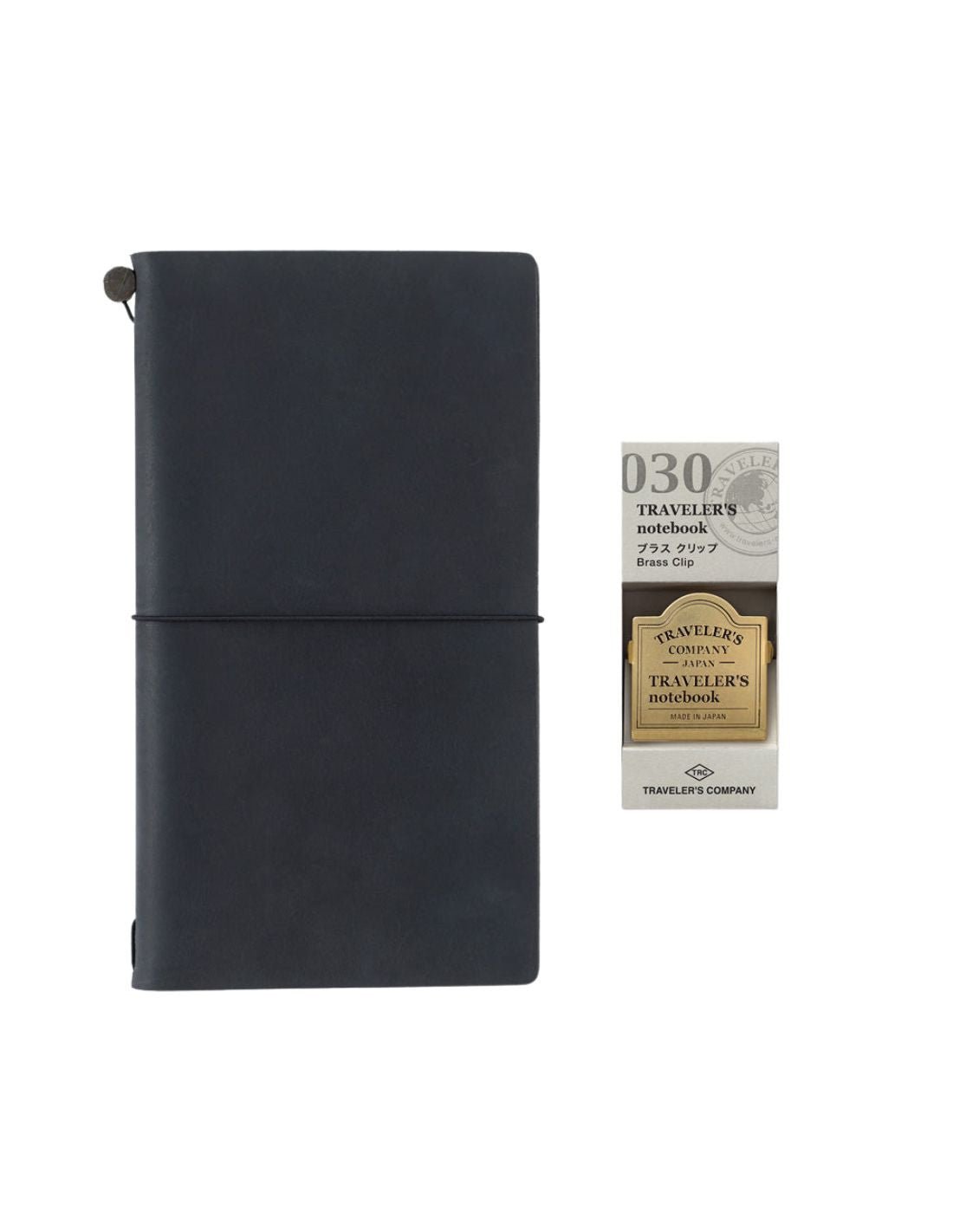 TRAVELER'S notebook 030 - clip logo en laiton - TN Passport size / TN Regular size - - 4902805430890