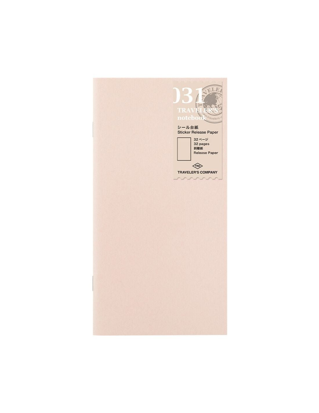 TRAVELER'S notebook 031 - carnet pour autocollants (regular size) - TN Regular size - Uni - 4902805144681