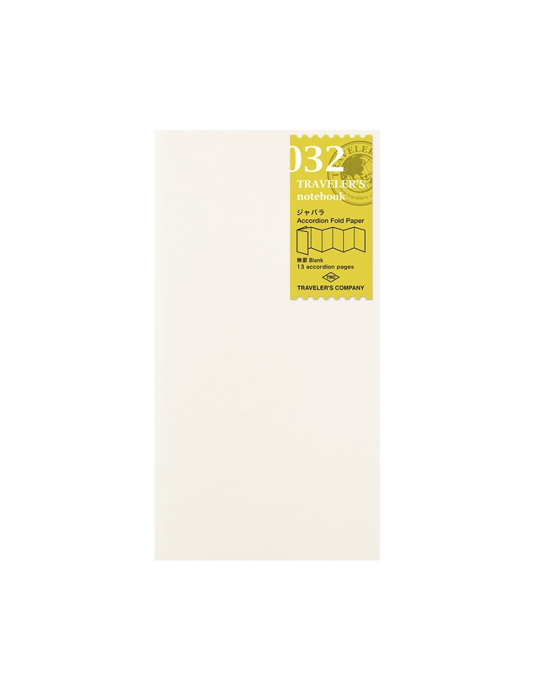 TRAVELER'S notebook 032 - carnet papier accordéon (regular size) - TN Regular size - Uni - 4902805144698